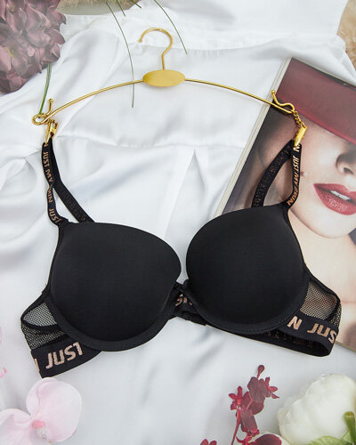 Royalfashion Dámská podprsenka zdobená nápisy