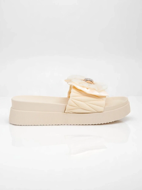 Royalfashion Жіночі шльопанці на платформі з бантиком Sento Pace