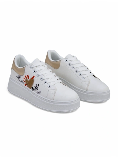 Royalfashion Dámské platformové tenisky s potiskem Alcape