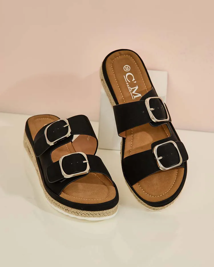 Royalfashion Dámské žabky s přezkami Ossfo