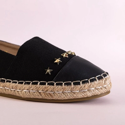 ВИХІД Чорні жіночі еспадрільї із зірками Fraus - Взуття