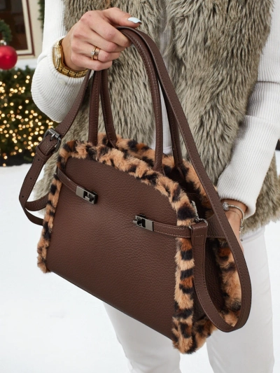 Malá dámská kabelka z eko kůže s panterkou Panthory