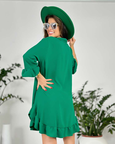 Royalfashion Dámské oversize šaty s volánkem