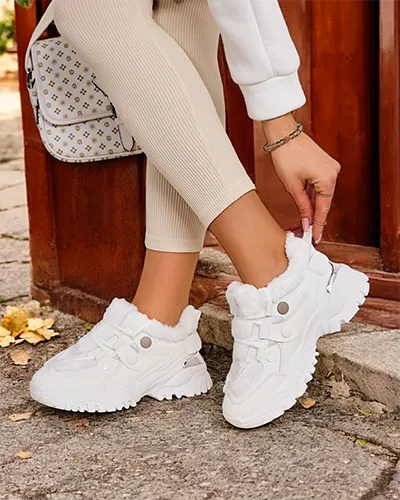 Dámské sportovní tenisky s podšívkou z kožešiny značky Royalfashion Poriomo