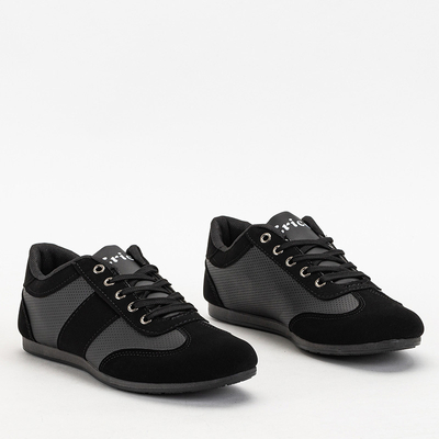 Černé pánské sportovní boty tenisky typu Trizu - Obuv