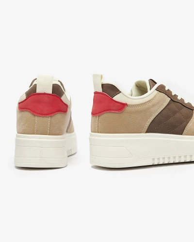 Hnědá prošívaná dámská sportovní obuv Xitery - Obuv