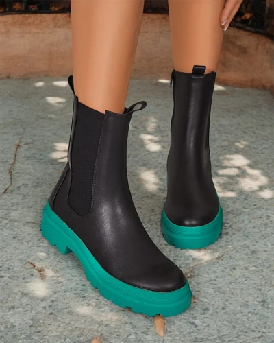 Royalfashion Eko kožené dámské kozačky Ereste