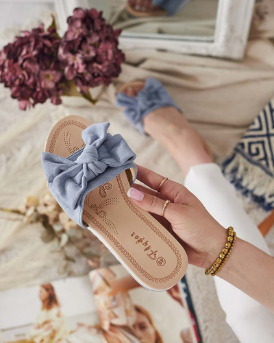 Royalfashion Жіночі шльопанці з бантом Erinner