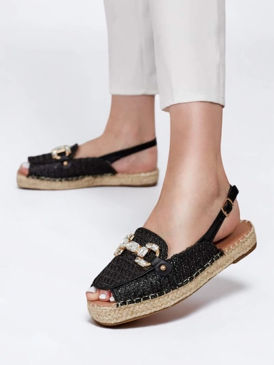Royalfashion Dámské espadrilky s odepnutou špičkou