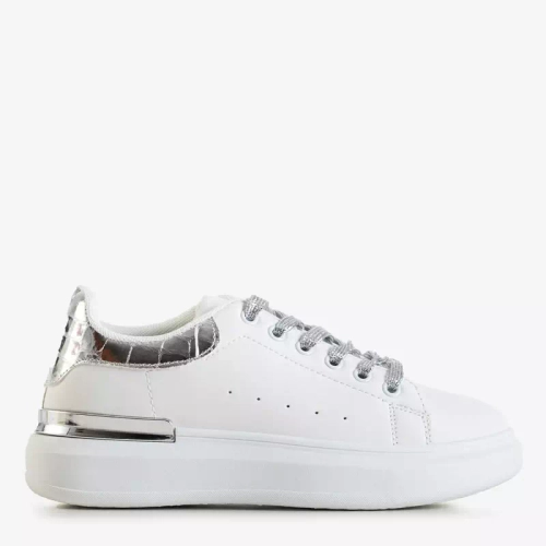 OUTLET Біле та срібне жіноче спортивне взуття Pamelia - Одяг