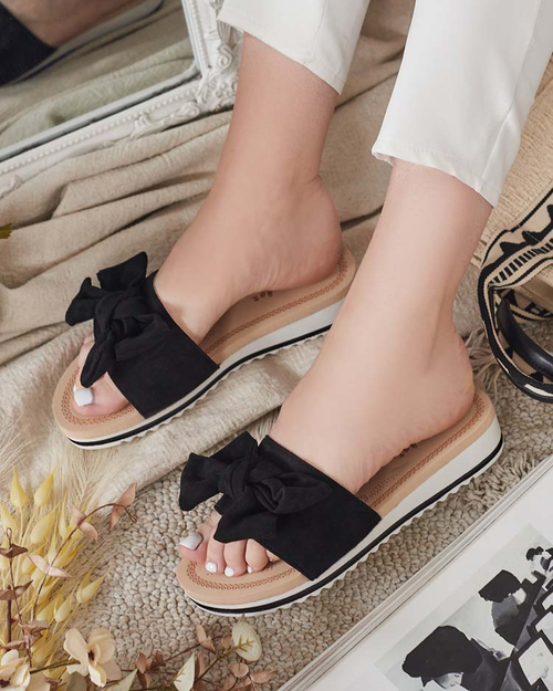 Royalfashion Жіночі шльопанці з бантом Erinner