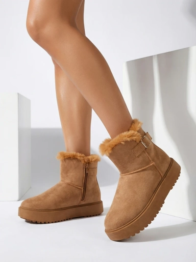 Royalfashion Krátké dámské boty a'la sněhule Aurelia Classico