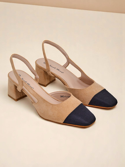 Royalfashion Dámské lodičky na nízkém podpatku s ozdobnou špičkou Eleganzo