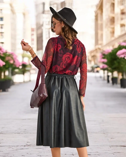 Роялфешн жіноча блуза з принтом