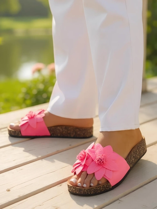 Royalfashion Жіночі слайдери з квітами Foules