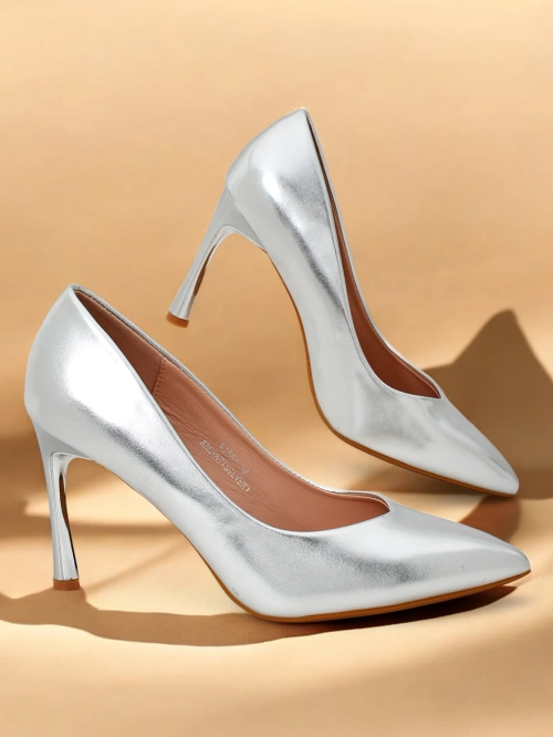 Royalfashion Класичні туфлі на високому каблуці в стилі Doemi для жінок. Елегантні жіночі туфлі на високому каблуці. Модель виготовлена повністю з еко-шкіри. Заокруглений носок - візуально вирівнює ноги. Ідеальний варіант для вечірніх