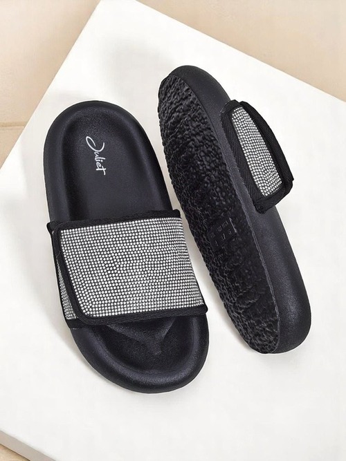 Royalfashion Жіночі шльопанці на плоскій підошві Sparkle Step