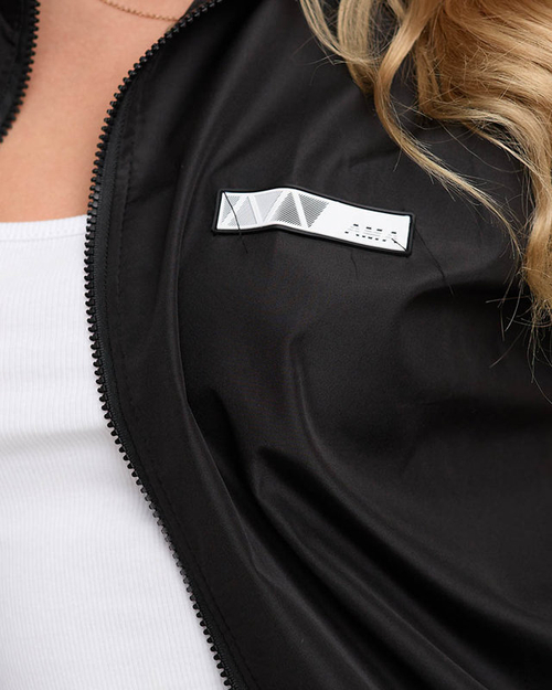 Жіночий чорний спортивний спортивний костюм на блискавці - Одяг