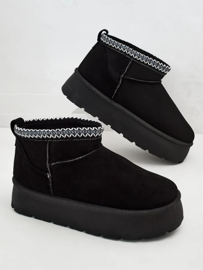 Royalfashion Dámské krátké boty a'la snow boots Xoalla