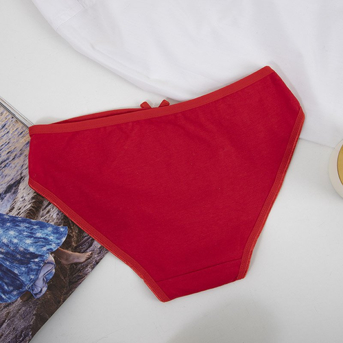 Червоні жіночі трусики з мереживом - Нижня білизна