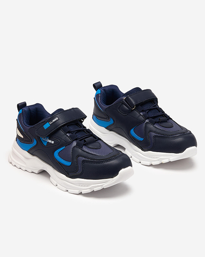 Чорні дитячі кросівки з червоними елементами Pella