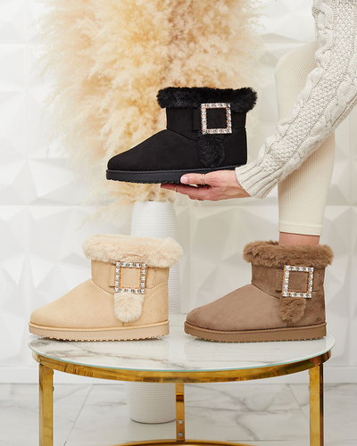 Royalfashion Dámské boty a'la snow boots s ornamentem Galaes