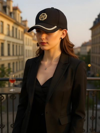 Royalfashion Kšiltovka s třpytivými kamínky Glam Vibe
