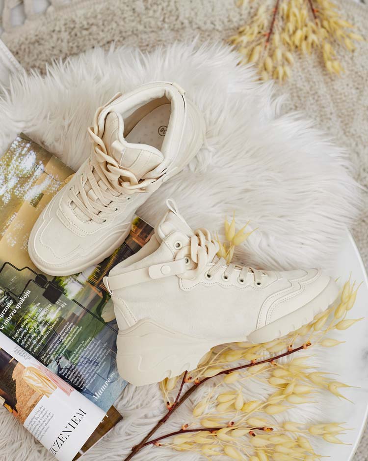 Royalfashion Dámské sportovní vysoké tenisky Bullaro