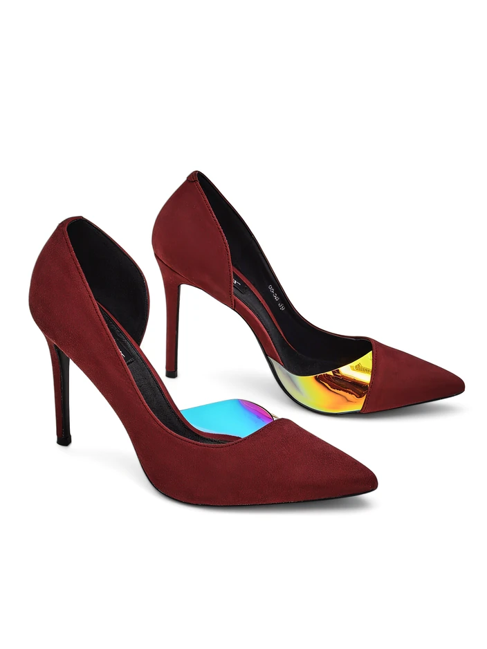 Royalfashion Dámské lodičky s mašlí a holografickým prvkem Dremtru