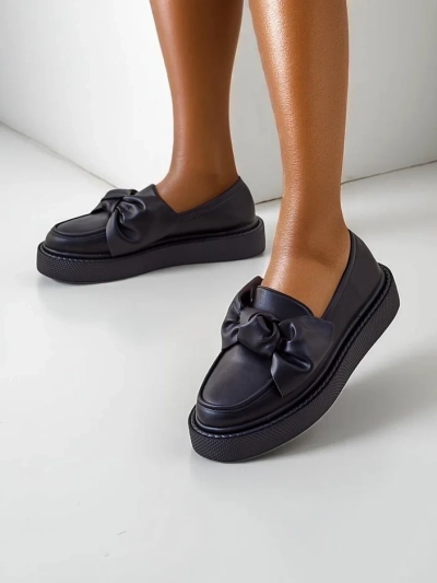Royalfashion Елегантні жіночі мокасини з бантиком Ortto
