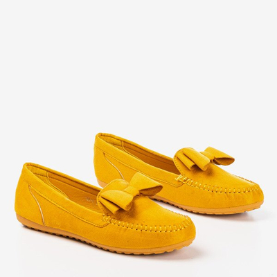 Hořčičné dámské mokasíny s lukem Ursula - Obuv 1