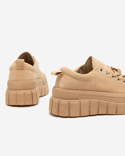 Hnědé dámské vysoké tenisky Mishta - Obuv