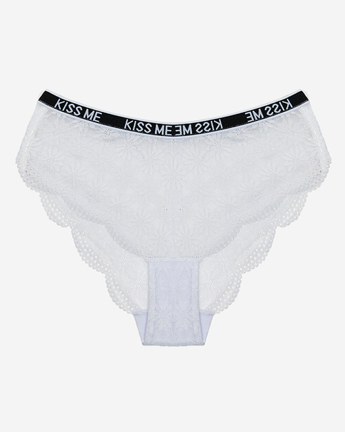 Жіночі білі мереживні трусики - Білизна