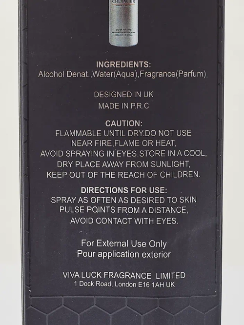 VV Love Chevalier Чоловічі туалетні води 100 мл