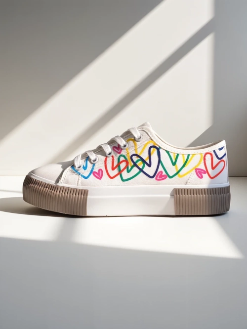 Royalfashion жіночі кросівки з принтом сердечок Sercess