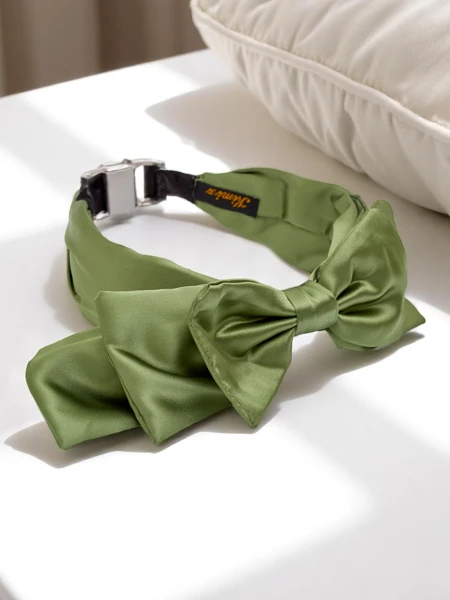 Royalfashion Saténová čelenka s mašlí Celine