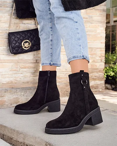 Dámské kotníkové boty Royalfashion na podpatku Boron