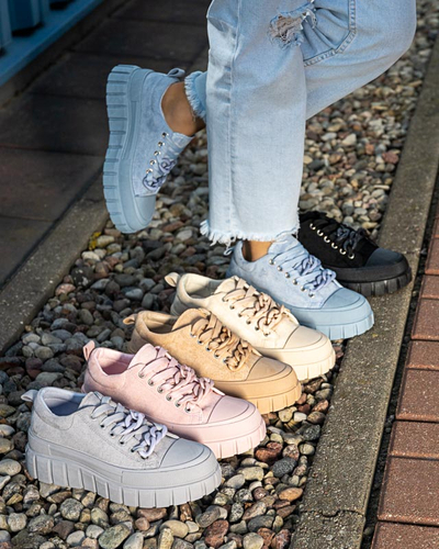 Hnědé dámské vysoké tenisky Mishta - Obuv