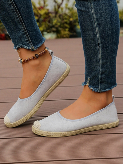 Royalfashion Dámské ekologické semišové espadrilky Aroles