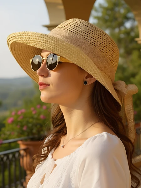 Royalfashion Dámský slaměný klobouk Grace Ribbon