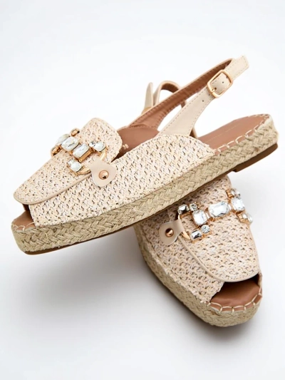 Royalfashion Dámské espadrilky s otevřenou špičkou