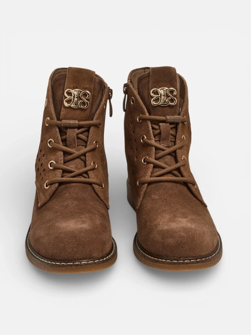 Ажурні ботильйони жіночі зі шкіри натуральної Aurelias