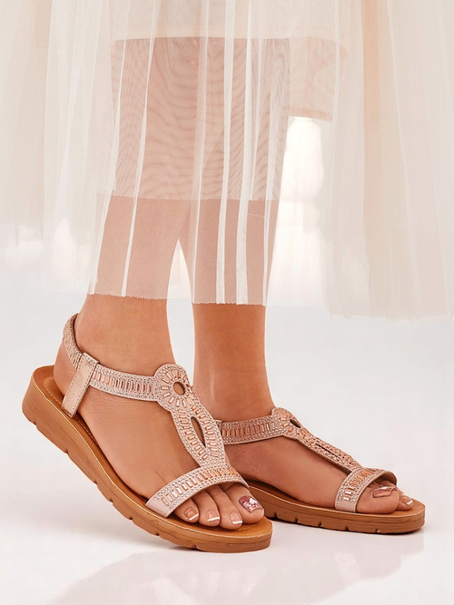 Royalfashion Жіночі сандалі з декоративними ремінцями Ava Shine