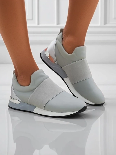 Dámské sneakersy Selene Grigio plochá podrážka holubí šedá módní styl