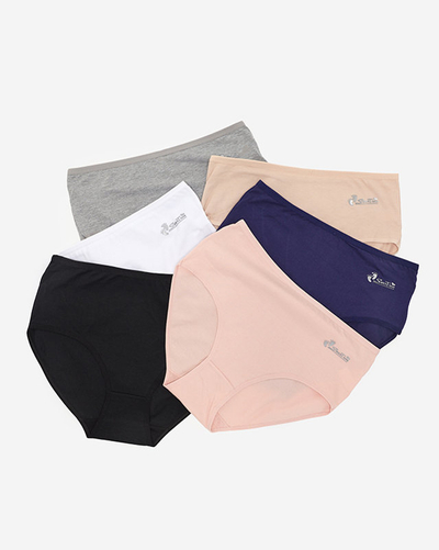 Set dámských slipů, typ slipy PLUS VELIKOST 6 / bal - Spodní prádlo