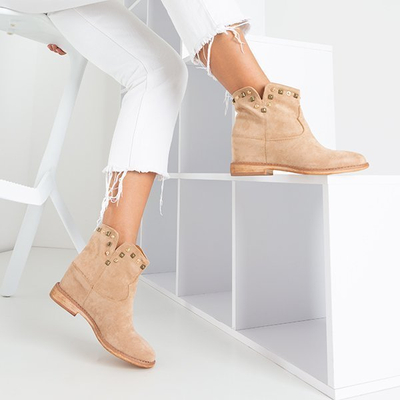 ВИХІД Черевики на внутрішньому танкетці в світло-коричневому кольорі Брунео - Взуття