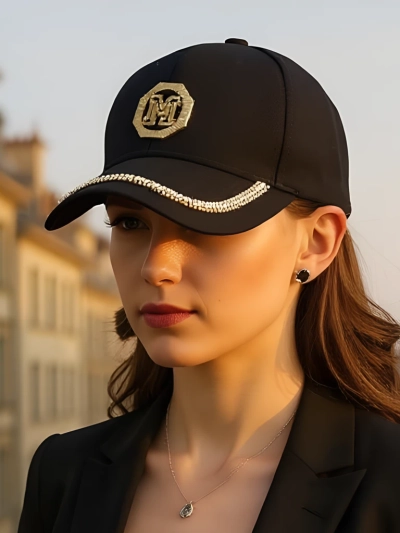Royalfashion Kšiltovka s třpytivými kamínky Glam Vibe