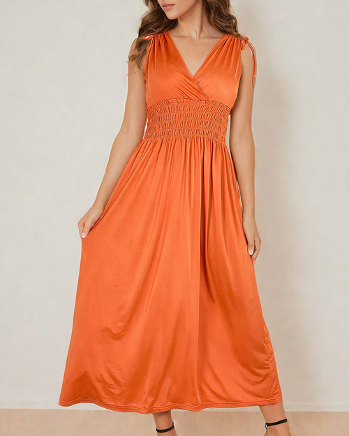 Royalfashion Гладка жіноча сукня міді