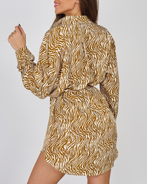 Жіноча міні-сукня Royalfashion з візерунком "зебра"