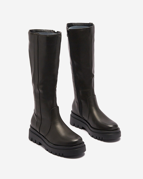 Чорні жіночі ботильйони з екошкіри Roterika - Взуття